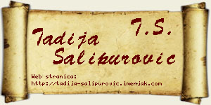 Tadija Šalipurović vizit kartica
